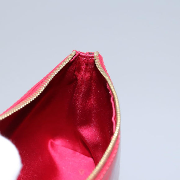 Gianni Versace Pouch Enamel Red Auth bs22441