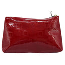 Gianni Versace Pouch Enamel Red Auth bs22441-2