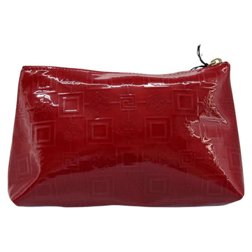 Gianni Versace Pouch Enamel Red Auth bs22441 - 0