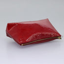 Gianni Versace Pouch Enamel Red Auth bs22441-5