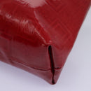 Gianni Versace Pouch Enamel Red Auth bs22441-14