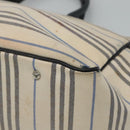 BURBERRY Tote Bag Canvas White Auth bs22443-10