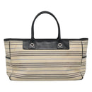 BURBERRY Tote Bag Canvas White Auth bs22443-2