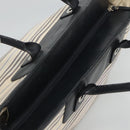 BURBERRY Tote Bag Canvas White Auth bs22443-6