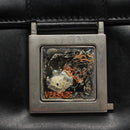 VERSACE Shoulder Bag Leather Black Auth bs22448-9