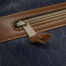 Christian Dior Honeycomb Canvas Clutch Bag PVC Leather Navy Auth bs22450-10