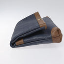 Christian Dior Honeycomb Canvas Clutch Bag PVC Leather Navy Auth bs22450-4