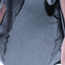 BVLGARI Hand Bag Suede 2way Brown Silver Auth bs22466-11