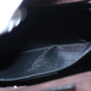 BVLGARI Hand Bag Suede 2way Brown Silver Auth bs22466-22