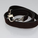 BVLGARI Hand Bag Suede 2way Brown Silver Auth bs22466-23