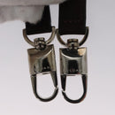 BVLGARI Hand Bag Suede 2way Brown Silver Auth bs22466-24