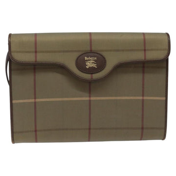 Burberrys Nova Check Shoulder Bag Canvas Beige Auth bs22474 - 0