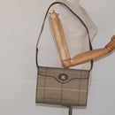 Burberrys Nova Check Shoulder Bag Canvas Beige Auth bs22474-21