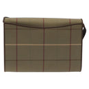 Burberrys Nova Check Shoulder Bag Canvas Beige Auth bs22474-2