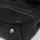 Coach Hand Bag Leather Black Auth bs22477-8