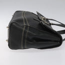 Coach Hand Bag Leather Black Auth bs22477-3