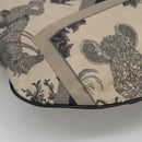 Salvatore Ferragamo Shoulder Bag Canvas Gray Black Silver Auth bs22485-14