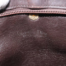 Christian Dior Trotter Canvas Shoulder Bag Brown Gold Auth bs22491-10