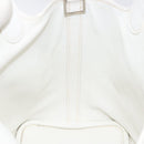 HERMES Picotan Lock PM Hand Bag White Silver Auth bs22497-18