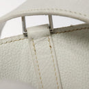 HERMES Picotan Lock PM Hand Bag White Silver Auth bs22497-12