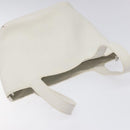 HERMES Picotan Lock PM Hand Bag White Silver Auth bs22497-6