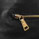 PRADA Tote Bag Leather Black Gold Auth bs22531-15