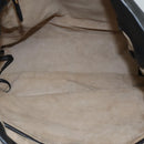 PRADA Tote Bag Leather Black Gold Auth bs22531-17