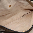 PRADA Tote Bag Leather Black Gold Auth bs22531-21