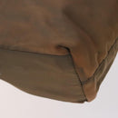 PRADA Hand Bag Nylon Leather 3Set Khaki Beige Auth bs22539-16