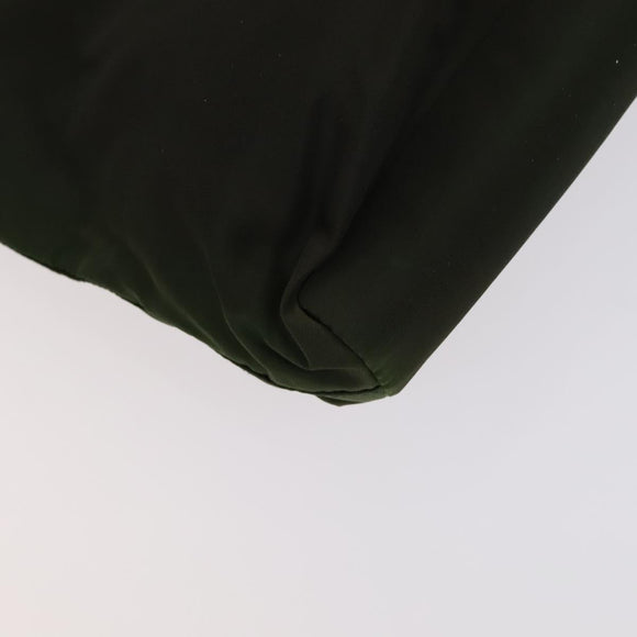 PRADA Hand Bag Nylon Leather 3Set Khaki Beige Auth bs22539