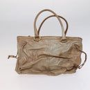 PRADA Hand Bag Nylon Leather 3 Set Khaki Beige Auth bs22539-3