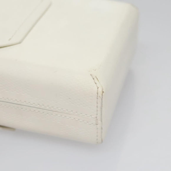 LOUIS VUITTON Damie Grasset Marty Pochette Shoulder Bag White LV Auth bs22545