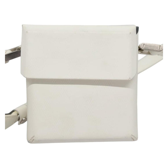 LOUIS VUITTON Damie Grasset Marty Pochette Shoulder Bag White LV Auth bs22545