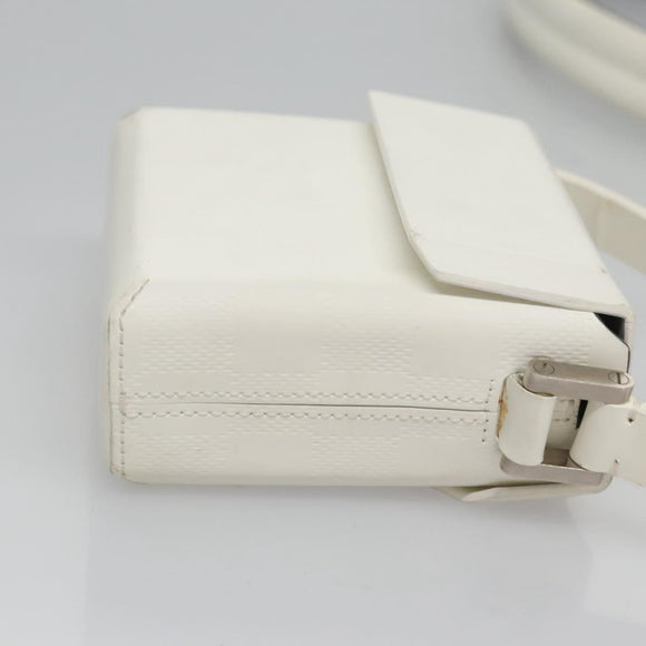LOUIS VUITTON Damie Grasset Marty Pochette Shoulder Bag White LV Auth bs22545