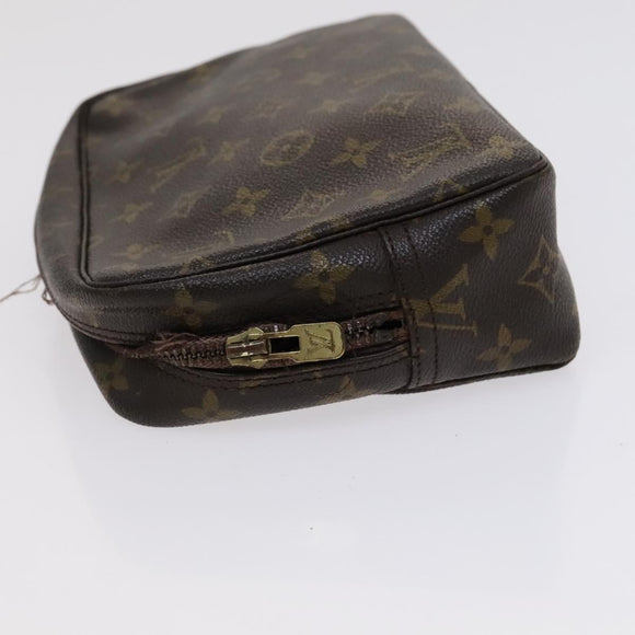 LOUIS VUITTON Monogram Trousse Toilette Clutch Bag 2 Set LV Auth bs22553