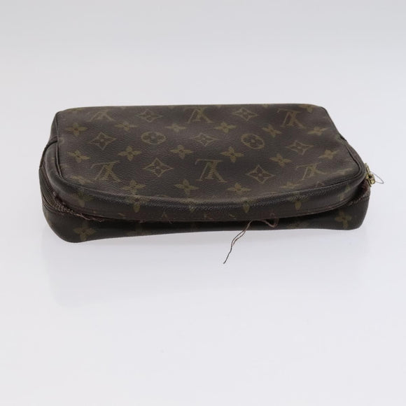 LOUIS VUITTON Monogram Trousse Toilette Clutch Bag 2 Set LV Auth bs22553
