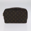 LOUIS VUITTON Monogram Trousse Toilette Clutch Bag 2 Set LV Auth bs22553-9