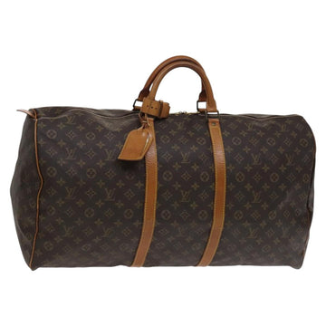LOUIS VUITTON Monogram Keepall 60 Boston Bag M41422 LV Auth bs22554