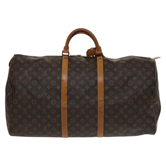LOUIS VUITTON Monogram Keepall 60 Boston Bag M41422 LV Auth bs22554