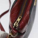 HERMES Jockey Shoulder Bag Leather Navy Gold Auth bs22558-10
