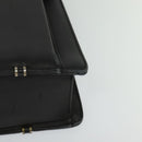 Gianni Versace Business Bag Leather Black Gold Auth bs22567-14