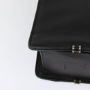 Gianni Versace Business Bag Leather Black Gold Auth bs22567-15