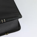 Gianni Versace Business Bag Leather Black Gold Auth bs22567-16