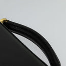 Gianni Versace Business Bag Leather Black Gold Auth bs22567-8