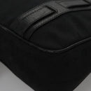 BVLGARI Hand Bag Canvas Black Silver Auth bs22572-14