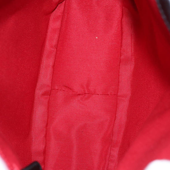 BVLGARI Hand Bag Canvas Black Silver Auth bs22572