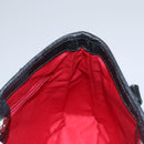 BVLGARI Hand Bag Canvas Black Silver Auth bs22572-17