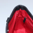 BVLGARI Hand Bag Canvas Black Silver Auth bs22572-18