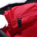 BVLGARI Hand Bag Canvas Black Silver Auth bs22572-19