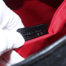 BVLGARI Hand Bag Canvas Black Silver Auth bs22572-21